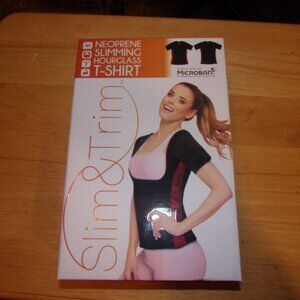 SLIM & TRIM Neoprene Slimming Hourglass T-Shirt MED Microban